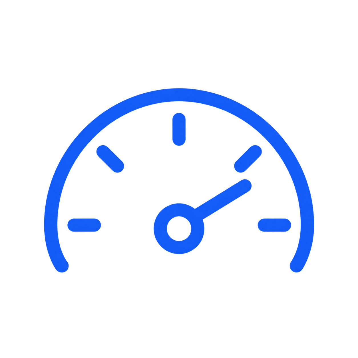 Gauge icon representing actual kilometres travelled for tariff calculation