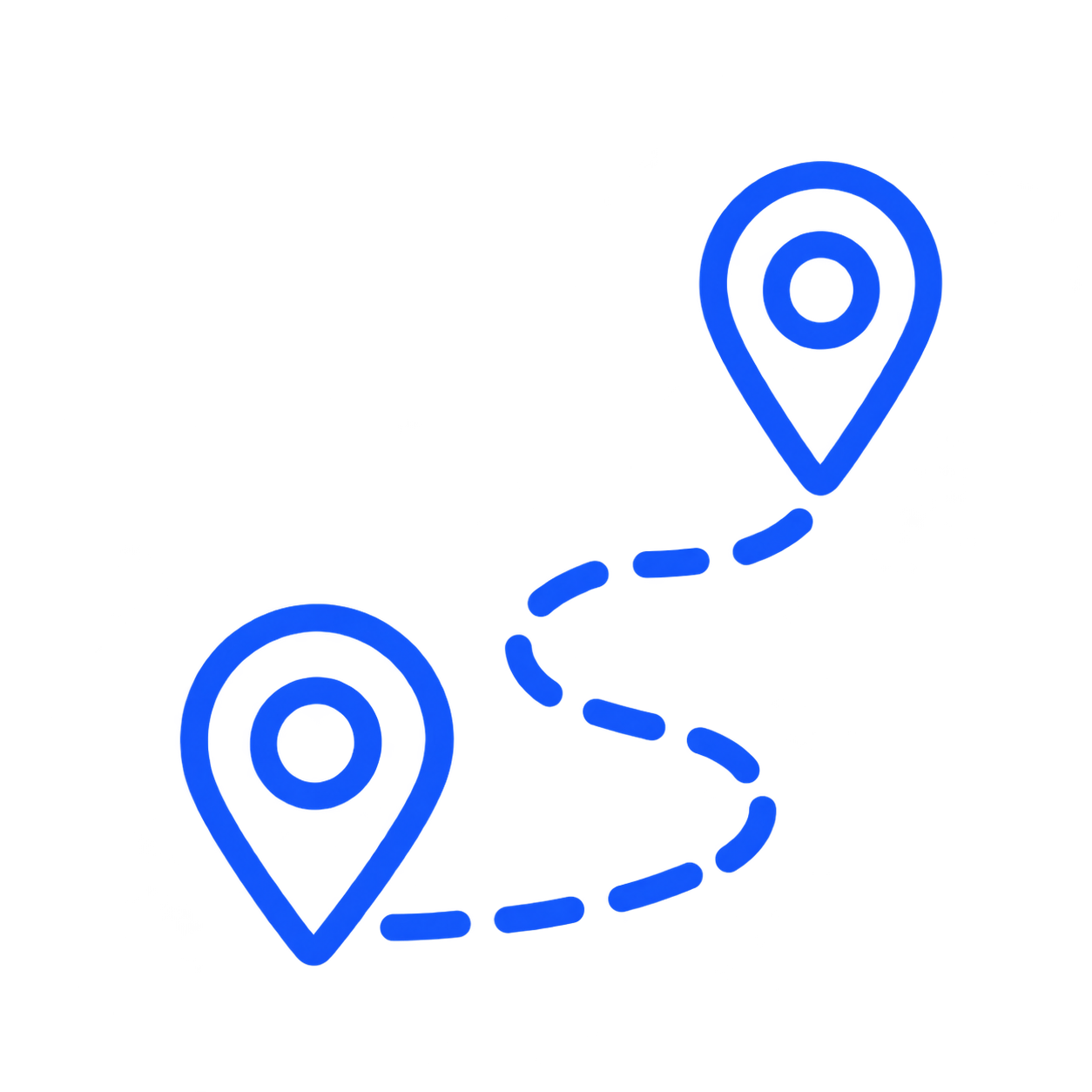 Route diagram for distance-based haulage tariff calculation